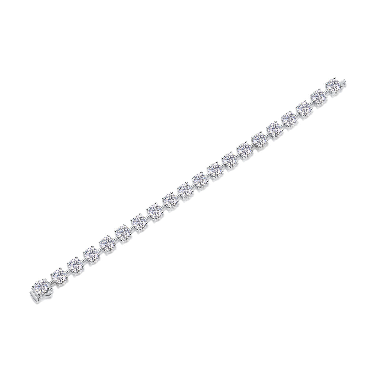 Moissanite Bracelet-925 Sterling Silver Bracelet for Women