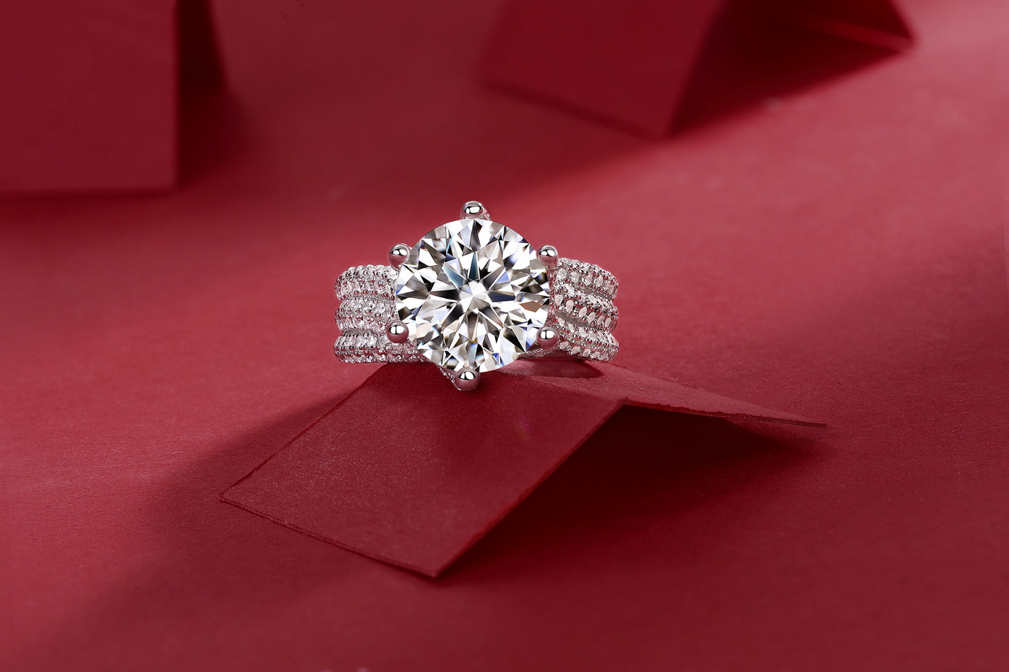 5Ct Round Cut Engagement Ring-925 Sterling Silver Wedding Ring for Women