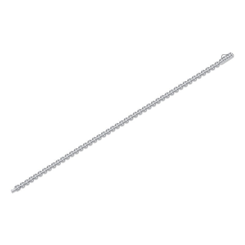 Moissanite Bracelet-925 Sterling Silver Bracelet for Women