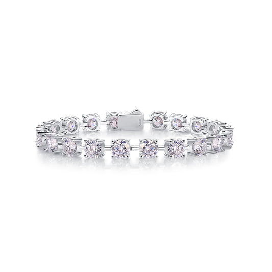Moissanite Bracelet-925 Sterling Silver Bracelet for Women