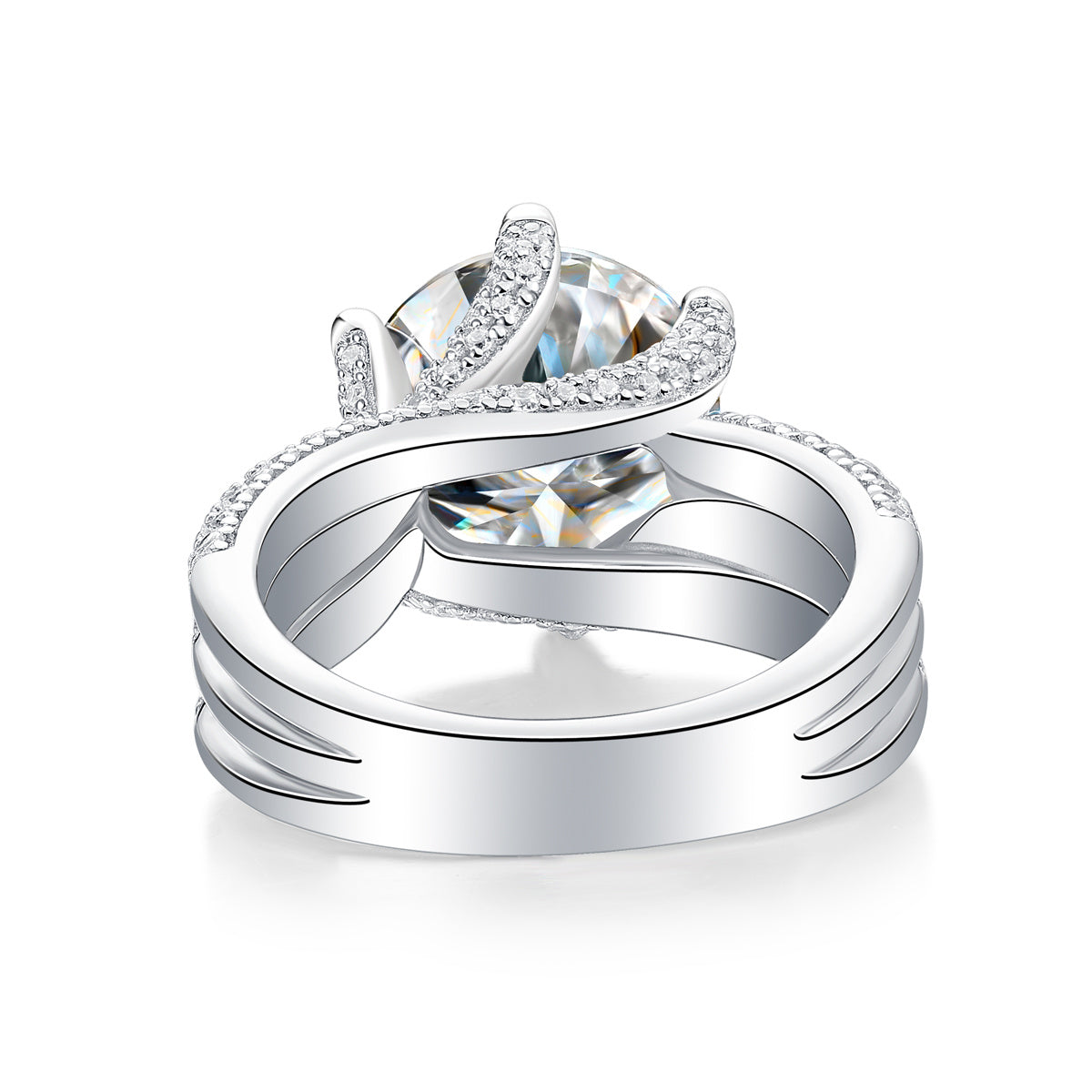 5Ct Round Cut Engagement Ring-925 Sterling Silver Wedding Ring for Women
