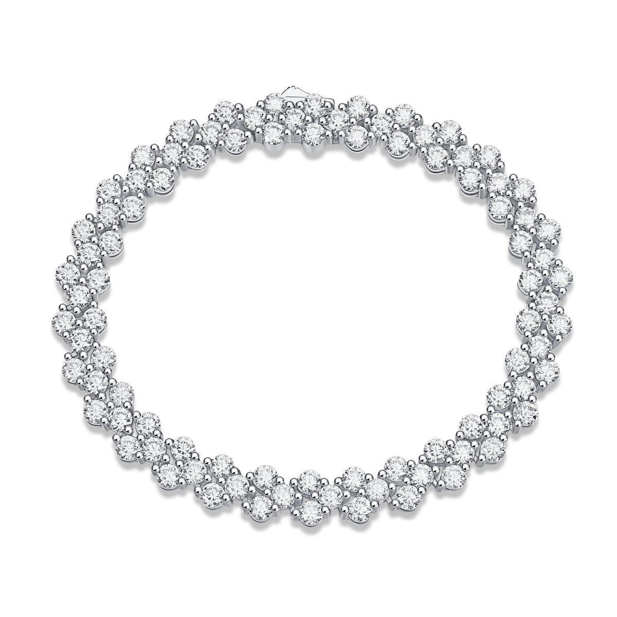 Women's Moissanite Bracelet 925 Sterling Silver