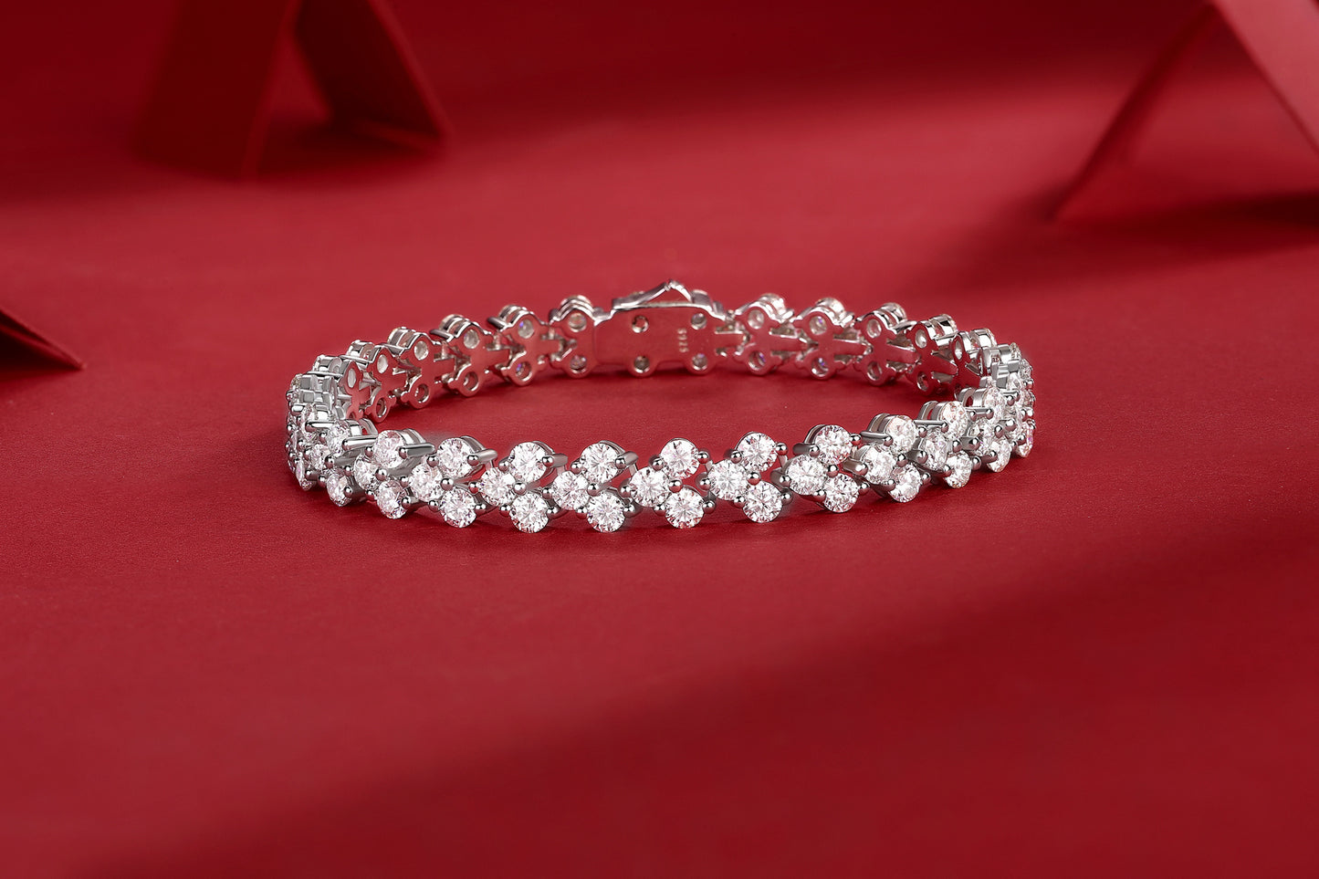 Women's Moissanite Bracelet 925 Sterling Silver