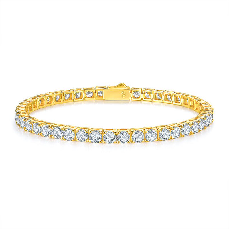 Women's Moissanite Bracelet 925 Sterling Silver