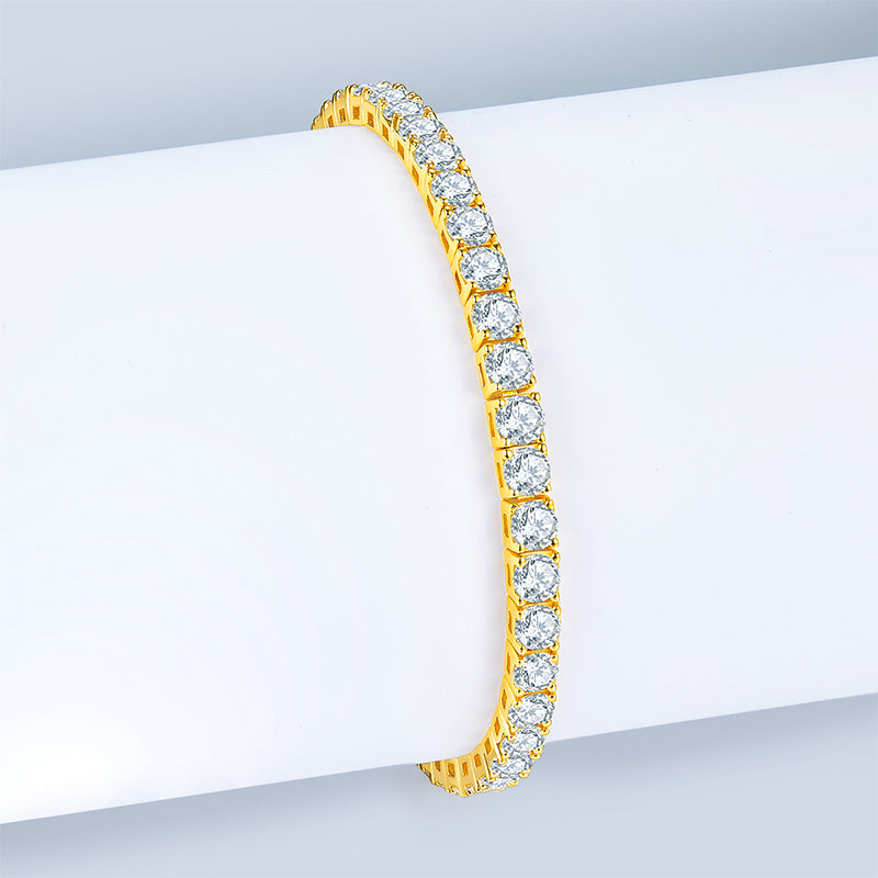 Women's Moissanite Bracelet 925 Sterling Silver