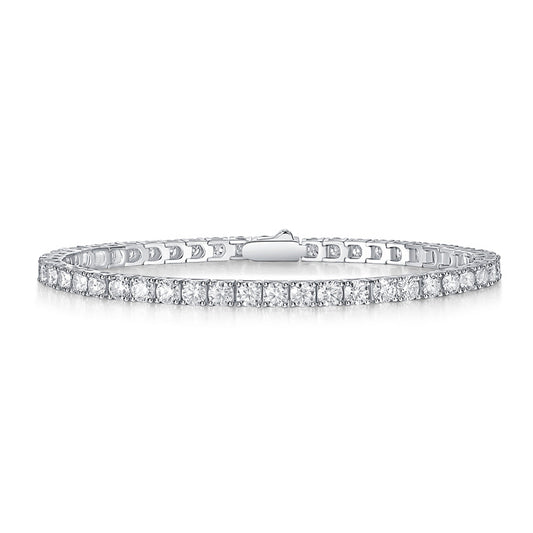 Women's Moissanite Bracelet 925 Sterling Silver
