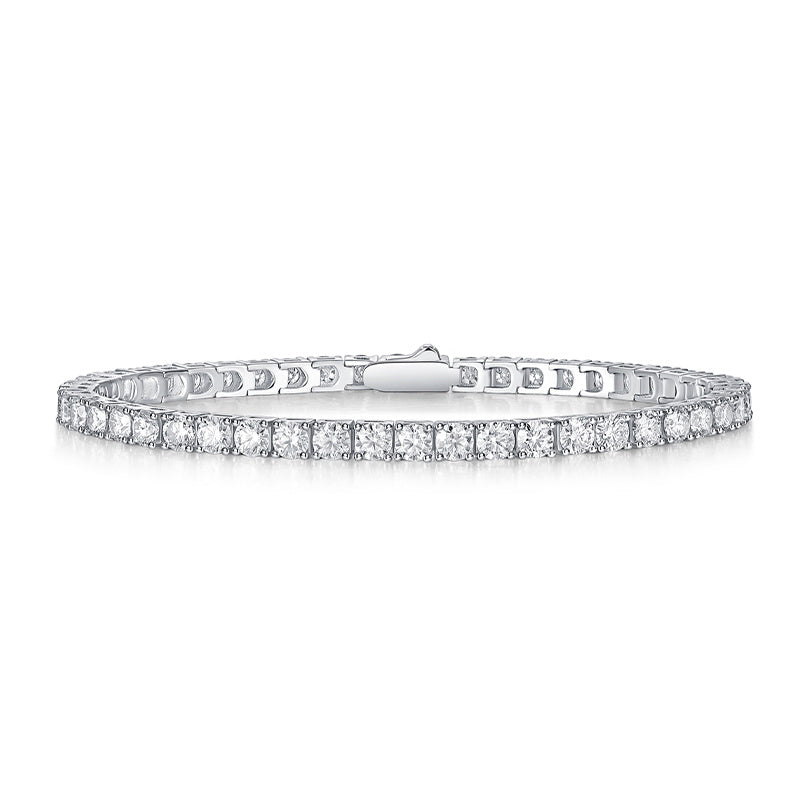 Women's Moissanite Bracelet 925 Sterling Silver