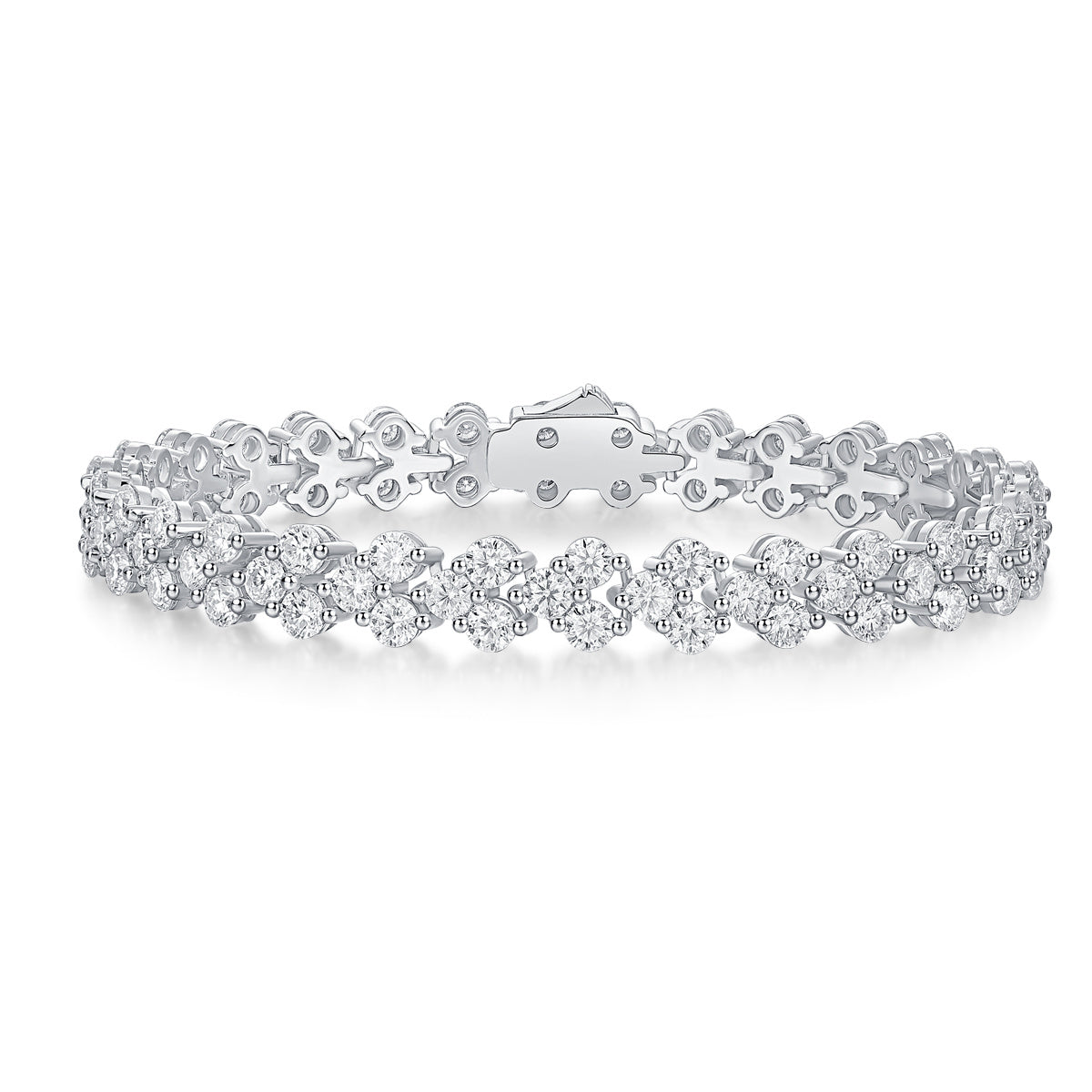 Women's Moissanite Bracelet 925 Sterling Silver