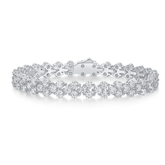 Women's Moissanite Bracelet 925 Sterling Silver